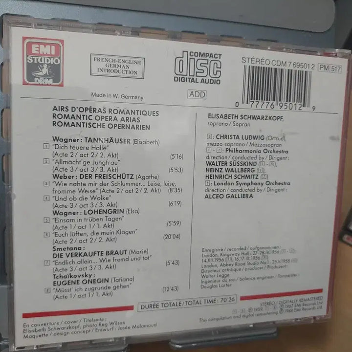[BUNJANG] Elisabeth Schwarzkopf Opera Arias CD / 엘리자베스 슈바르츠코프 오페라 아리아 CD