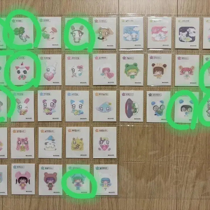 [BUNJANG] Hoohooee Sb-Seal Bundle Set (10 Types) / 후후이 띠부씰 일괄 판매 (12종 띠부띠부씰)
