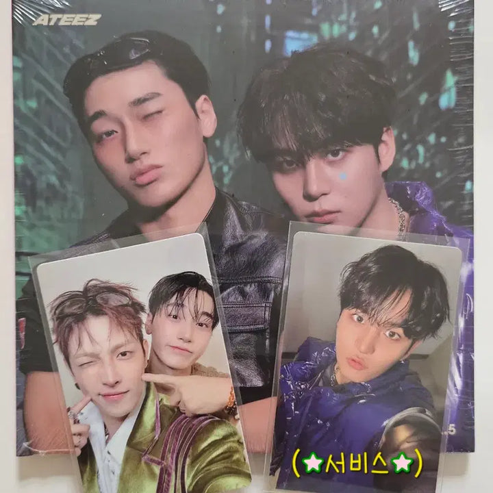 [BUNJANG] ATEEZ GOLDEN HOUR : Part.5 Digipack Unit Album (San &amp; Jongho) + Tok Tok Pre-order Benefit Photocard / 에이티즈 골든아워5 톡톡 유닛 디지팩+특전 산 홍중 인프피즈