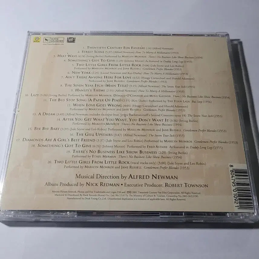 [BUNJANG] Marilyn Monroe Diamond Collection Album / [CD/희귀/무료배송] 마릴린 먼로(marilyn monroe)