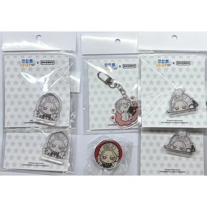 [BUNJANG] Ensemble Stars Afff Colotto Keyring Acrylic Clip Grip Tok Ran Nagisa Bundle Set / 앙스타 어프어프 코롯토 키링 아크릴 집게 특전 그립톡 란 나기사