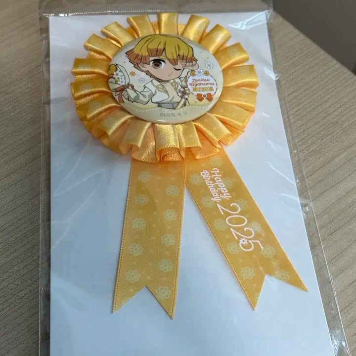 [BUNJANG] Demon Slayer Zenitsu Birthday Can Badge / <급전> 귀칼 젠이츠 생일 캔뱃지