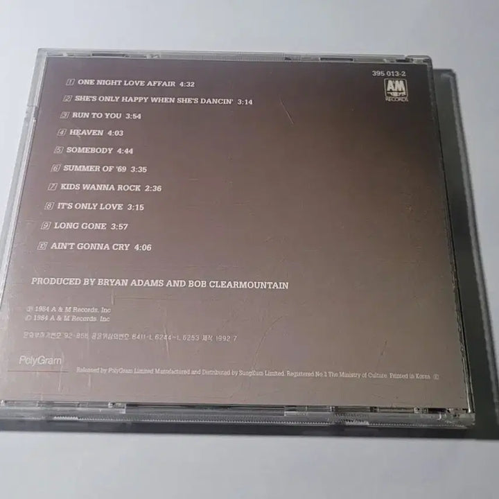 [BUNJANG] Bryan Adams Reckless CD / [CD/무료배송] 브라이언 아담스(Bryan Adams) Reckless