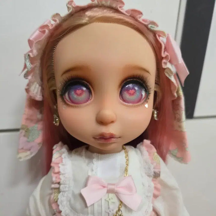 [BUNJANG] Annyeongmari OOAK Repainted Disney Baby Doll Pink Rapunzel Princess Doll / 안녕마리님 ooak 리페인팅 디즈니베이비돌 핑크라푼젤공주인형