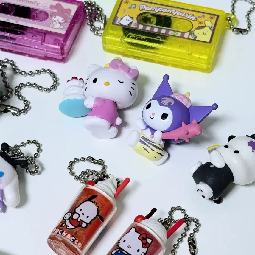 [BUNJANG] Sanrio Gacha Set (16 Pieces) / 산리오 가챠 일괄 판매 (키티 쿠로미 마멜 포차코 폼폼푸린 시나모롤 등)