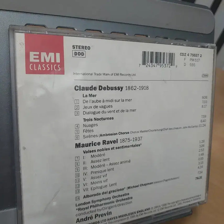 [BUNJANG] EMI Classics Debussy La Mer Nocturnes Ravel Valses Gracioso Alborada CD André Previn / EMI 클래식 드뷔시 라메르 / 라벨 왈츠 모음 / 안드레 프레빈