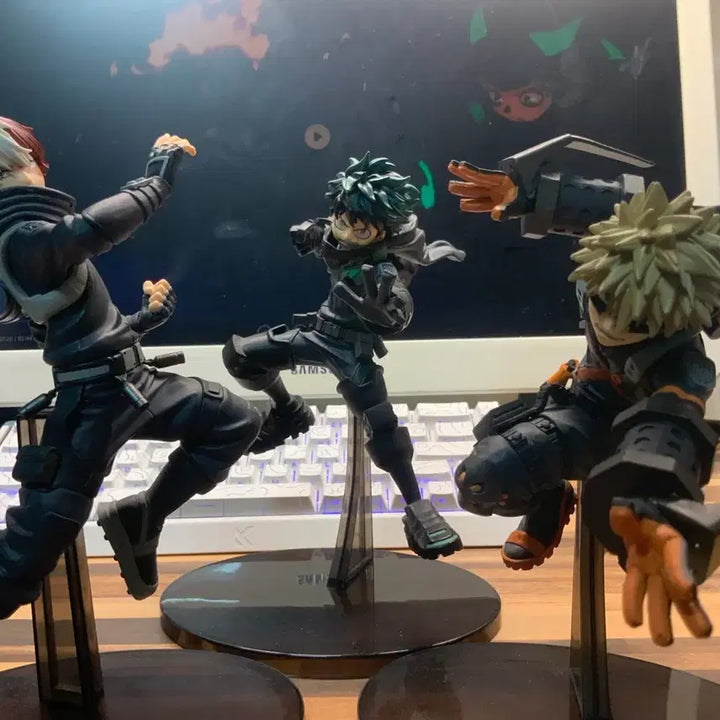 [BUNJANG] My Hero Academia World Heroes Mission "Traffic Light Trio" Set (Unsealed) / 개봉, 박스O) 나의 히어로 아카데미아 월히미 신호등조 세트