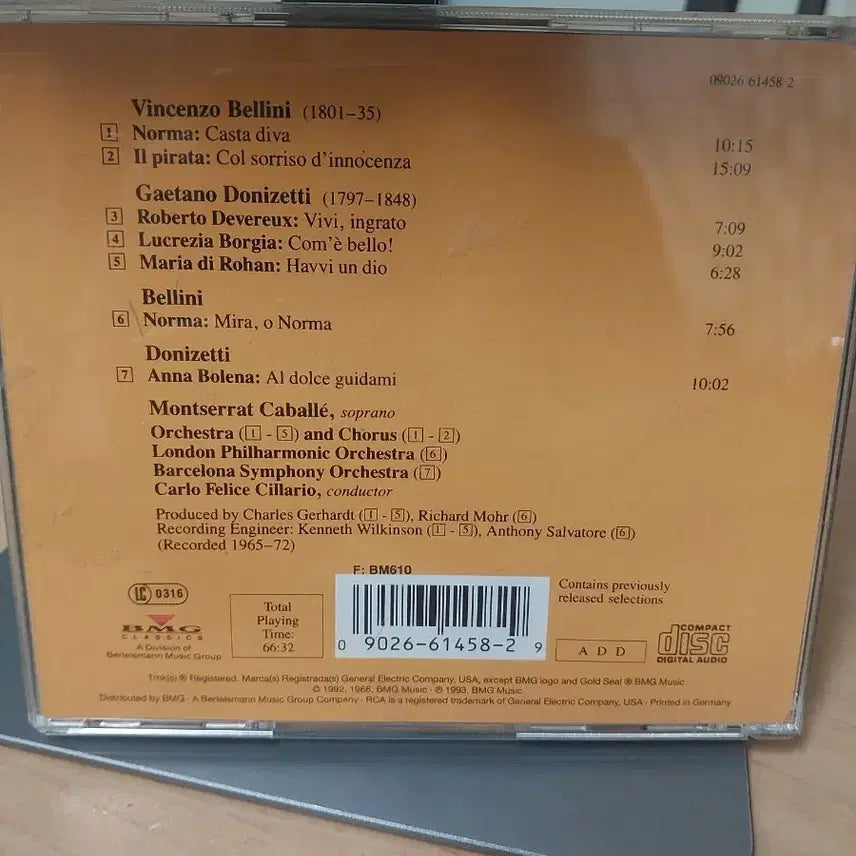 [BUNJANG] Montserrat Caballé Sings Bellini &amp; Donizetti CD / 몬세라트 카바예 벨리니 &amp; 도니제티 CD