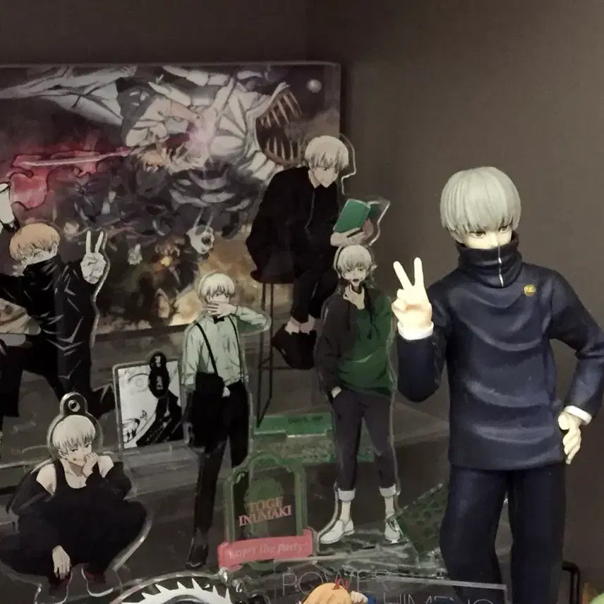 [BUNJANG] Jujutsu Kaisen Toge Inumaki Acrylic Figure Bundle Set / (일괄)주술회전 이누마키 토게 아크릴 피규어