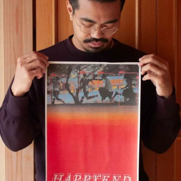 [BUNJANG] Happy End Authentic Autograph Poster / 해피엔드 친필 싸인 포스터 네오소라 영화 굿즈 티셔츠