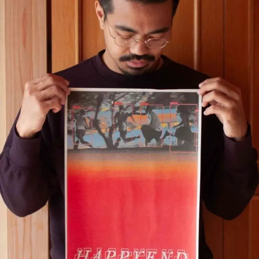[BUNJANG] Happy End Authentic Autograph Poster / 해피엔드 친필 싸인 포스터 네오소라 영화 굿즈 티셔츠