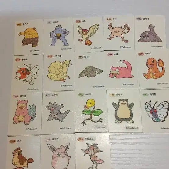[BUNJANG] Pokemon Bread Stickers Gen 1-3 / 포켓몬 띠부씰 1세대 2세대 3자리 팔아요.