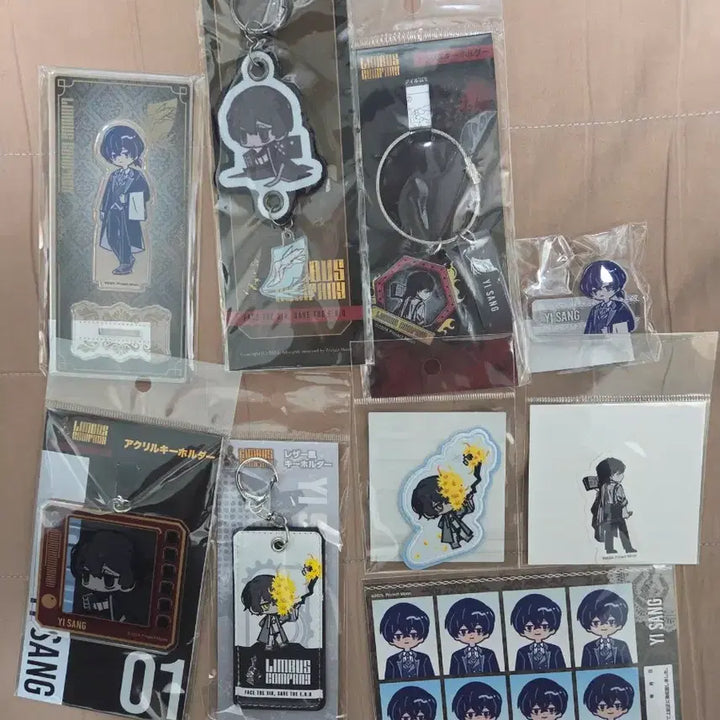 [BUNJANG] Limbus Company Sang Ideal Acrylic Charm, Keychain, Badge Bundle Set / 림버스 컴퍼니 이상 아크릴 키홀더 뱃지 등 일괄 판매