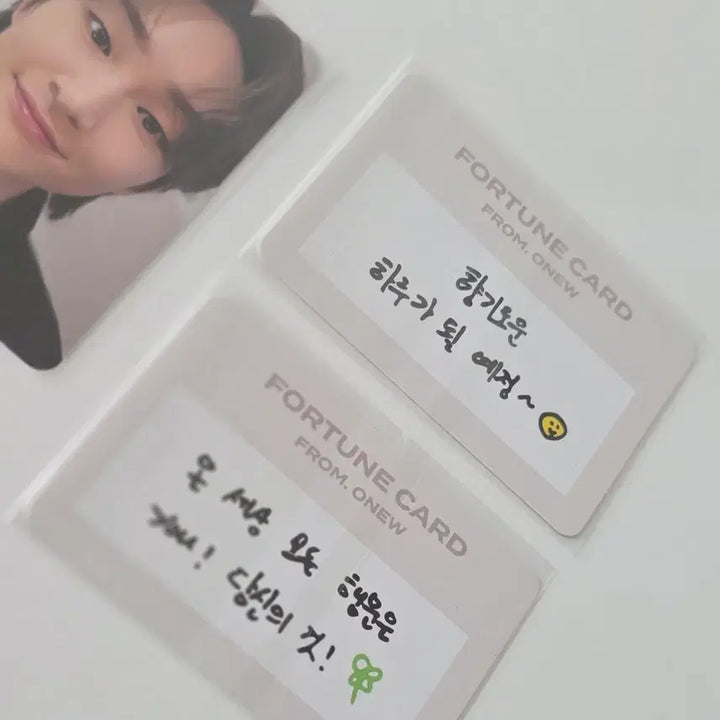 [BUNJANG] Onew Onew Note Fortune Card Bundle Set / (3장 일괄) 온유 오뉴노트 포춘카드