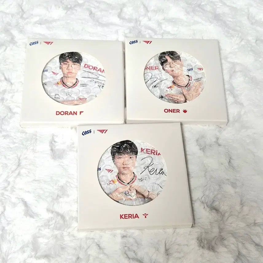[BUNJANG] T1 CAS Collaboration Doran Own Keria Coaster Set / 티원 t1 카스 콜라보 코스터 도란 오너 케리아