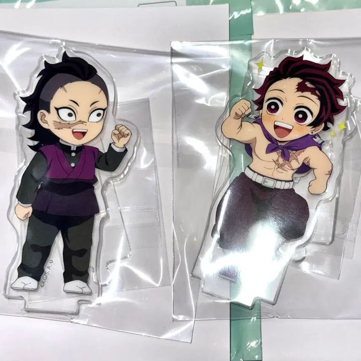 [BUNJANG] Demon Slayer Genya Tanjiro Connecting Acrylic Set (Sealed) / 귀멸의칼날 귀칼 겐야 탄지로 연결아크릴 미개봉 세트