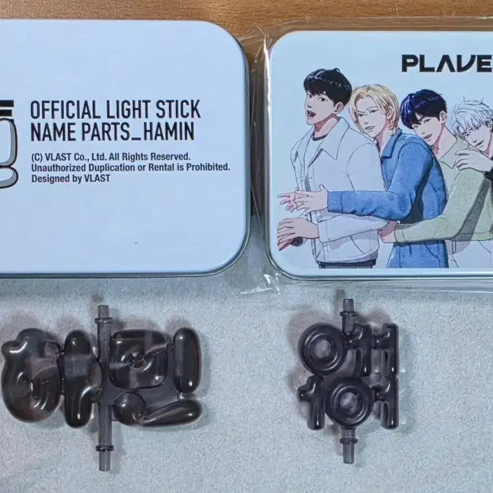 [BUNJANG] PLAVE Hamin Support Stick Parts + Mediheal Tin Case Bundle Set / [일괄]플레이브 하민 응원봉파츠 + 메디힐 틴케이스 일괄판매