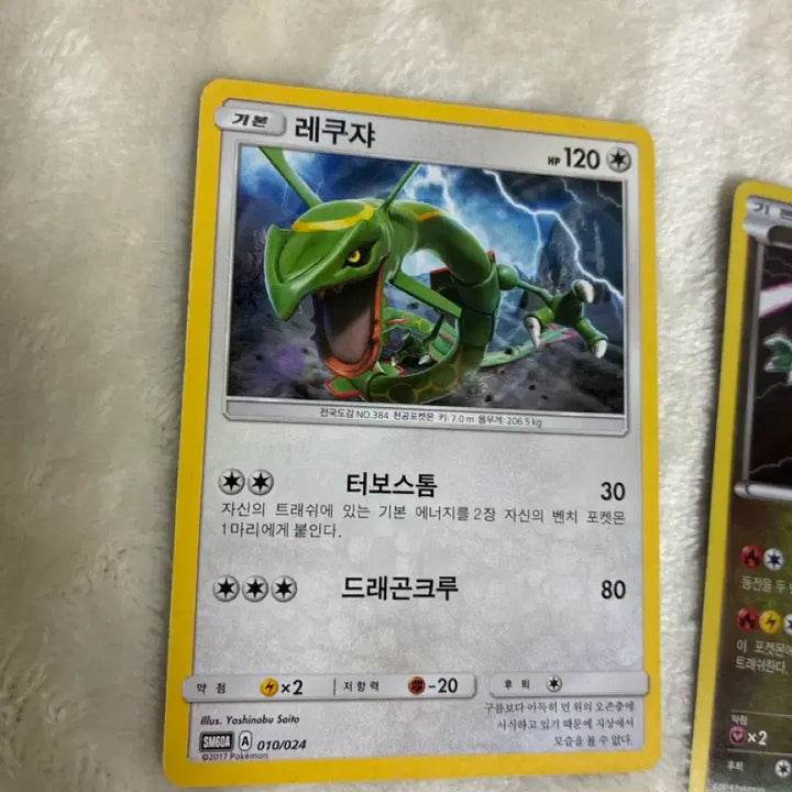 [BUNJANG] Pokemon Rayquaza Classic Cards Bundle Set (Includes XY Promo) / 포켓몬 카드 레쿠쟈 고전 카드 2장 일괄 (XY 프로모 포함)