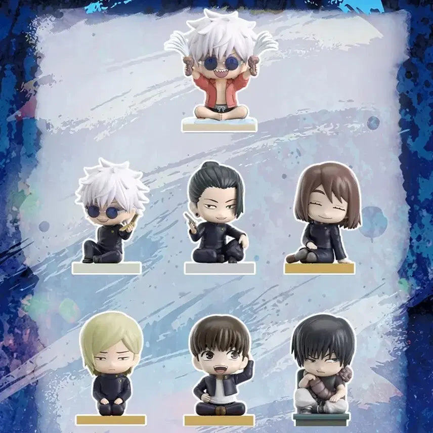 [BUNJANG] Jujutsu Kaisen Seating Figure Set: Gojo, Geto, Shoko (Bundle Set, Sealed) / 주술회전 시팅 피규어 고죠 게토 쇼코 일괄 미개봉
