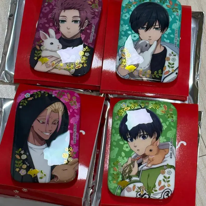 [BUNJANG] Blue Lock Rabbit Badge Bundle Set / (4개 일괄) 블루록 토끼 래빗 뱃지 일괄 판매