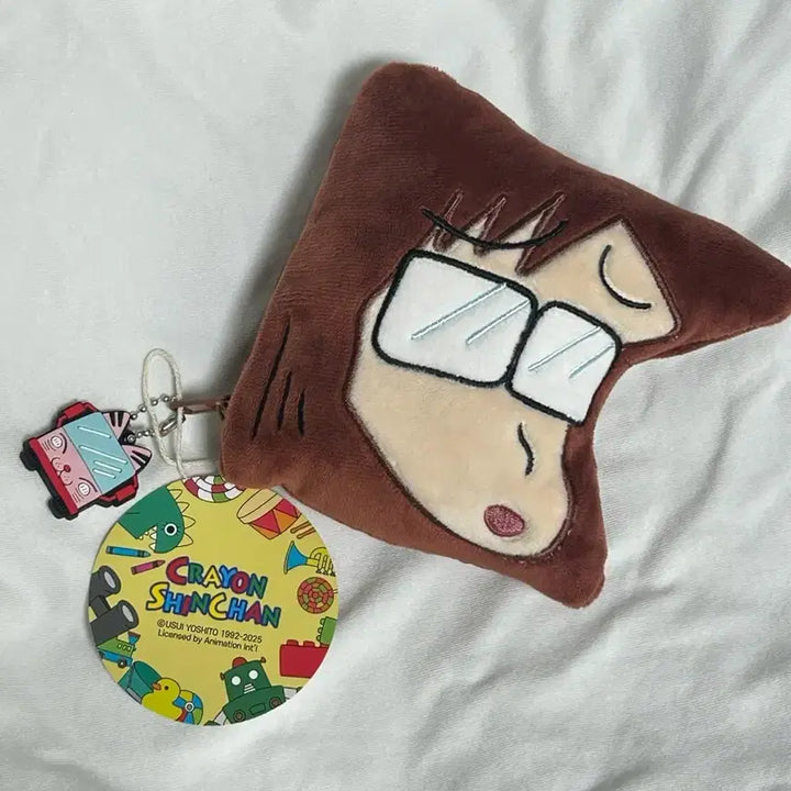 [BUNJANG] Crayon Shin-chan Character Pouch &amp; Keychain Set / 택0,새상품) 짱구 조연시리즈- 차은주선생님 파우치 키링