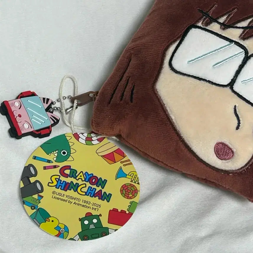 [BUNJANG] Crayon Shin-chan Character Pouch &amp; Keychain Set / 택0,새상품) 짱구 조연시리즈- 차은주선생님 파우치 키링