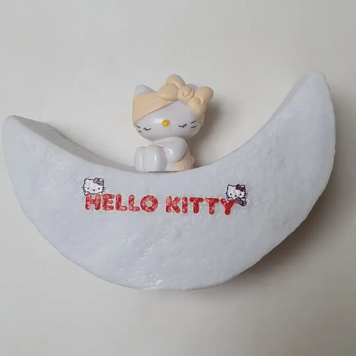 [BUNJANG] Hello Kitty Crescent Moon Mini Mood Lamp / 헬로키티 초승달 미니 무드등 새상품