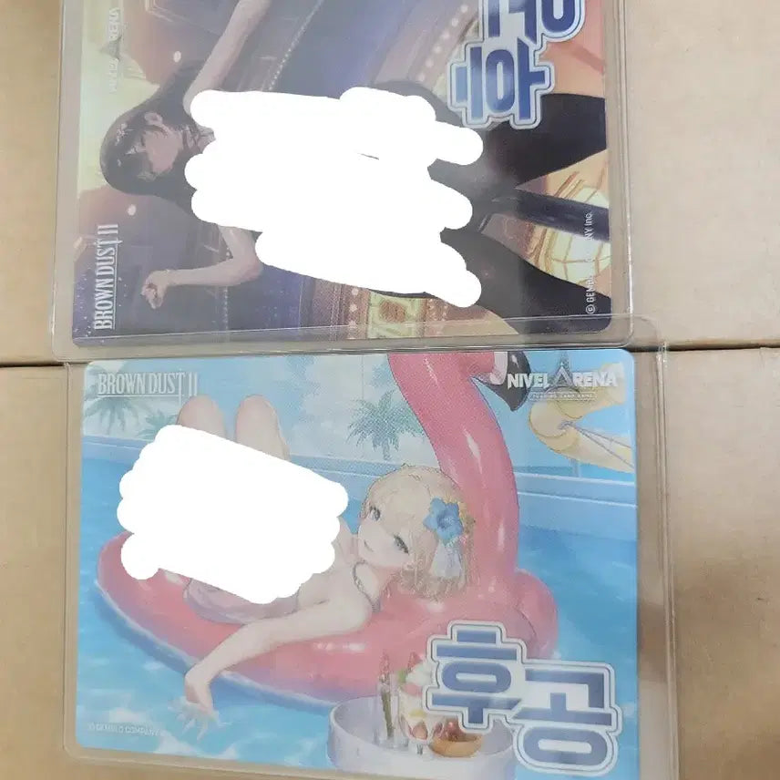 [BUNJANG] Nibel Arena Brown Dust 2 Card Set / 니벨아레나 브라운더스트2 선후공 카드 2종