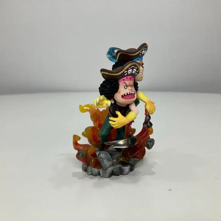 [BUNJANG] One Piece World Collectable Figure Resin G5 Whitebeard Pirates Decal Ban Brothers Figure (Unsealed) / [개봉] 원피스 월콜 레진 G5 흰수염 해적단 디칼반 형제 피규어