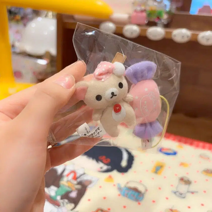 [BUNJANG] San-X Korilakkuma Candy Pajama Series Mini Doll Keychain Set / 고전 산엑스 코리락쿠마 사탕 파자마 잠옷 시리즈 미니 인형 키링 세트