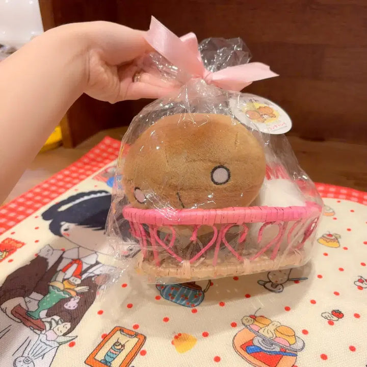 [BUNJANG] San-X Kogepan Classic Milk Rattan Doll Set / 고전 산엑스 코게빵 탄빵 우유 라탄 인형 세트