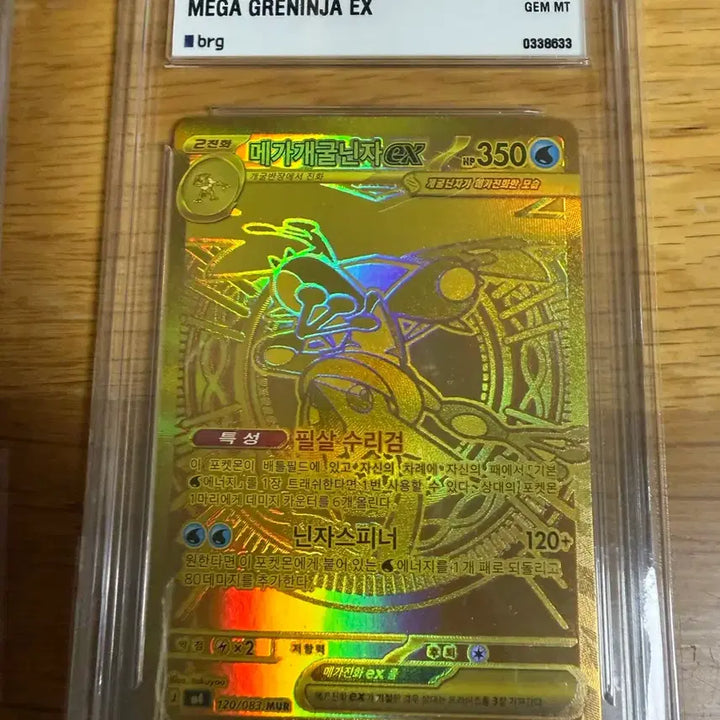 [BUNJANG] Mur Frog Ninja Graded Card / 포켓몬카드 Brg10 한판 Mur 개굴닌자 등급카드
