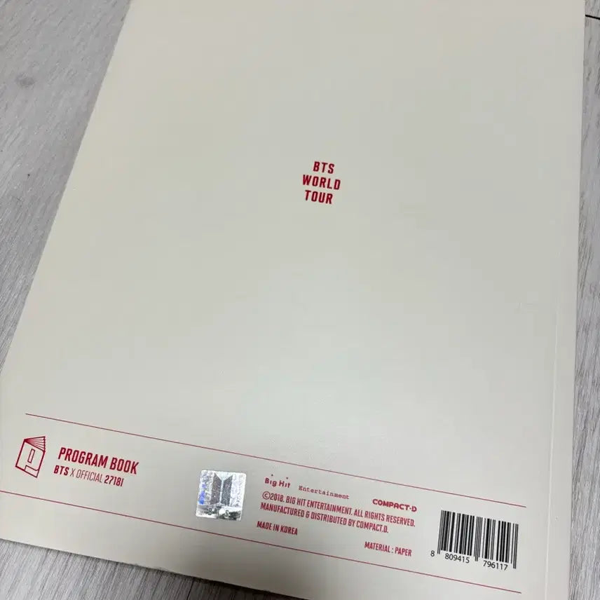 [BUNJANG] BTS LOVE YOURSELF Concert Program Book / BTS 방탄소년단 럽셀콘 플북 프로그램북