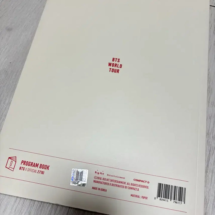 [BUNJANG] BTS LOVE YOURSELF Concert Program Book / BTS 방탄소년단 럽셀콘 플북 프로그램북