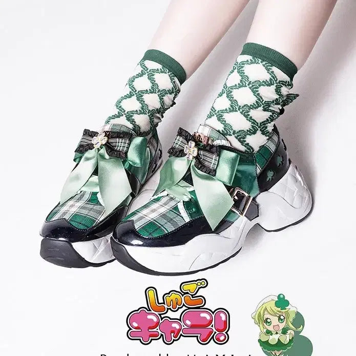 [BUNJANG] Mayla X Charms!witch Su Suit Sneakers / (정가이하, 덤)캐캐체 mayla 아무 애뮬릿 클로버 신발 스니커즈
