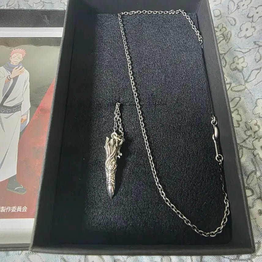 [BUNJANG] Eterno Reco Jujutsu Kaisen Ryomen Sukuna Necklace / (진품)주술회전 에테르노레시 콜라보 스쿠나 실버 목걸이