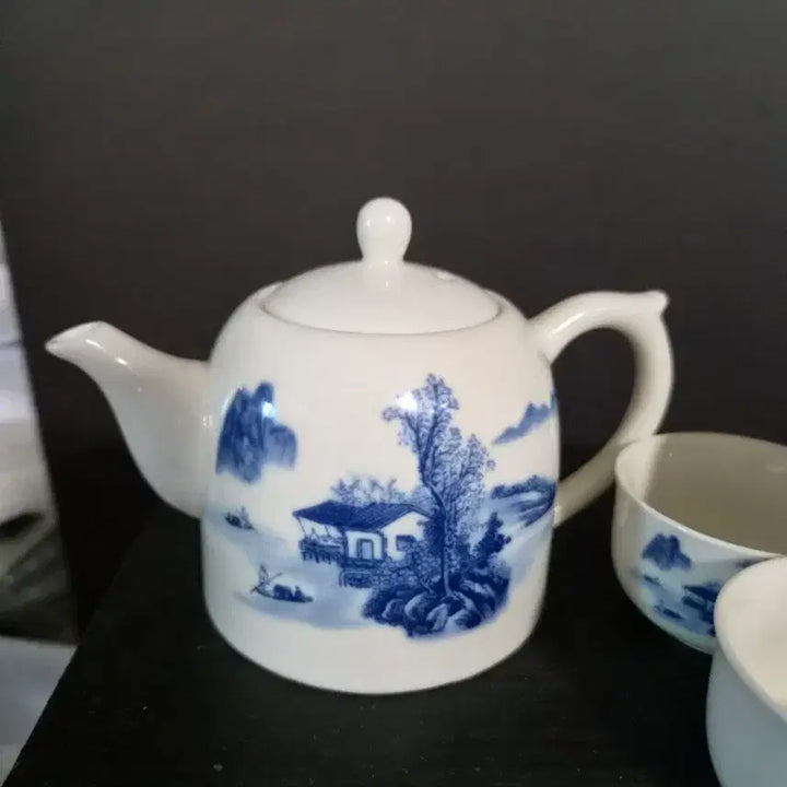 [BUNJANG] Celadon Tea Set with Cups / 다관세트 (k-358)