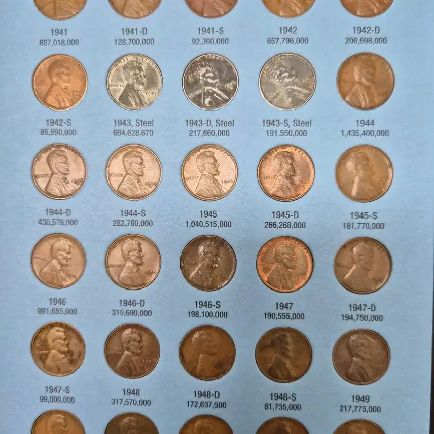 [BUNJANG] Whitman Lincoln Cent Coin Collecting Album No. 2 (1941-1974) / 휘트먼 링컨 센트 동전 수집 앨범 1941-1974 No.2
