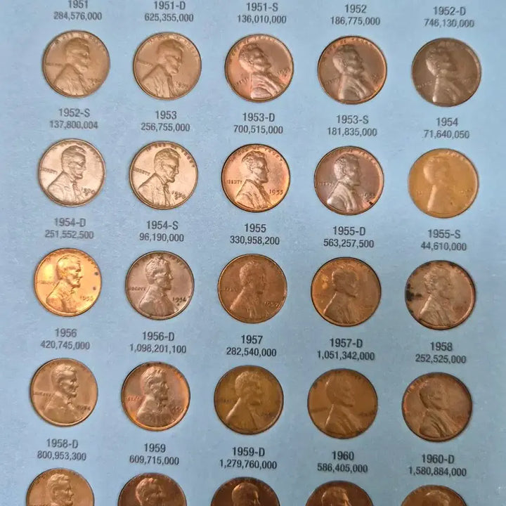 [BUNJANG] Whitman Lincoln Cent Coin Collecting Album No. 2 (1941-1974) / 휘트먼 링컨 센트 동전 수집 앨범 1941-1974 No.2