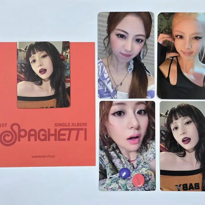 [BUNJANG] LE SSERAFIM Huh Yunjin Spaghetthi Weverse JAPAN Puretraw Yes24 Photocard Bundle Set / 르세라핌 허윤진 스파게티 위버스 JAPAN 퓨어플로우 Yes24 포카
