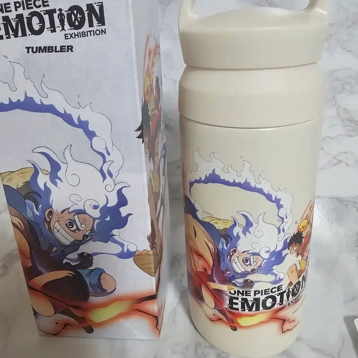 [BUNJANG] One Piece 25th Anniversary Special Exhibition MD Gamst Signed Tumbler / 새상품-애니메이션 원피스 25주년기념 특별전시 MD  감스트 싸인 텀블러
