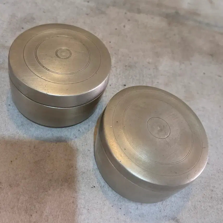 [BUNJANG] Antique Bronze Incense Container Set (3 pieces) / 옛날 동 향합 3점
