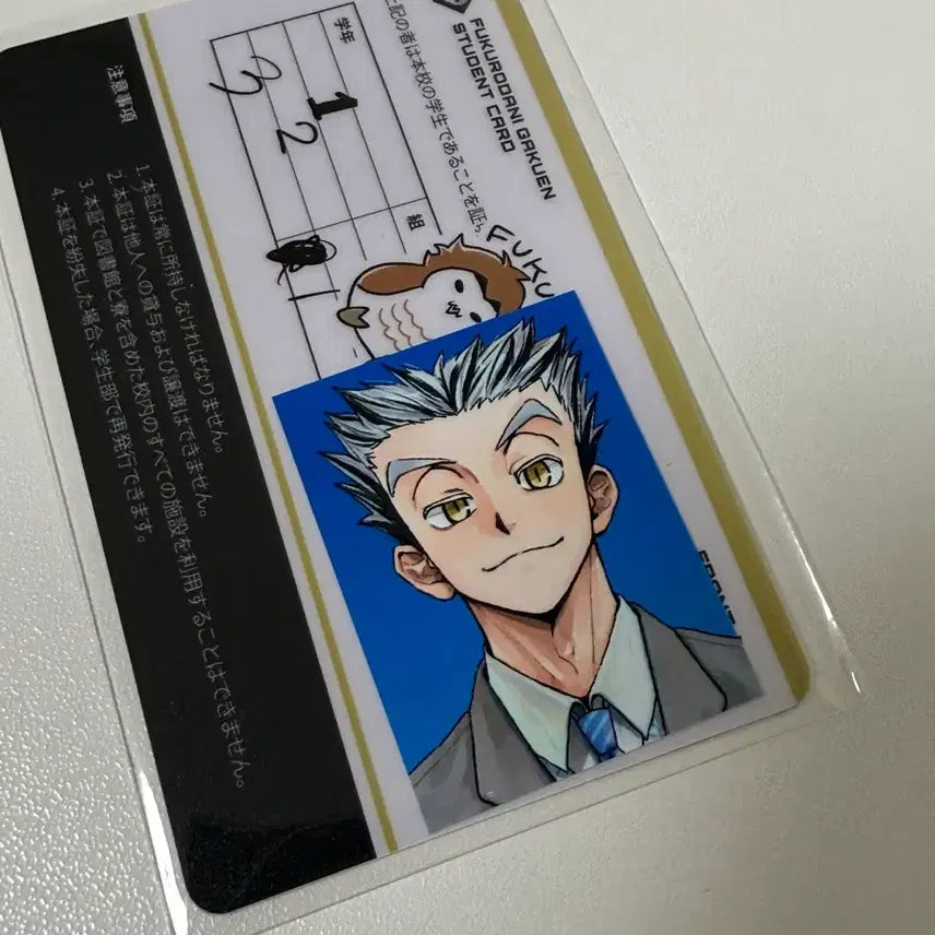 [BUNJANG] Haikyuu!! Akashi Bokuto Student ID Card Set / 커비님 하이큐 학생증