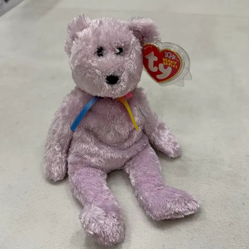 [BUNJANG] Ty Beanie Babies Vintage Teddy Bear Pastel 4-Piece Bundle Set / [Ty 정품] 비니베이비 빈티지 곰인형 파스텔 4종 일괄 세트