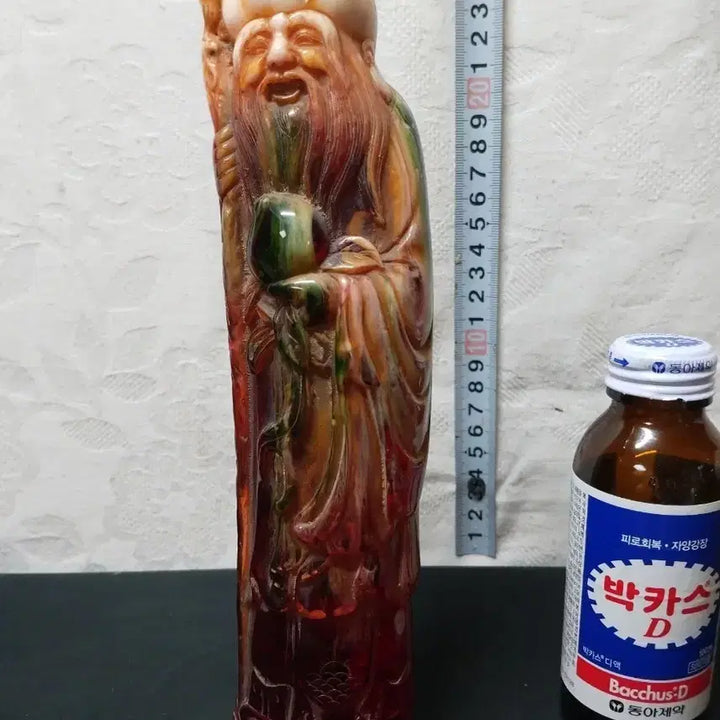 [BUNJANG] Chinese Amber Carving of Hua Tuo - Rare Collectible / 중국 공예 호박 화타 신선상 희귀품 소장용 추천