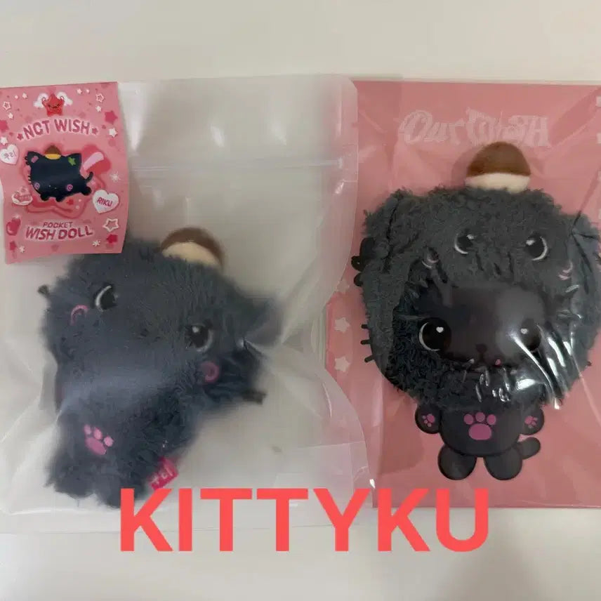 [BUNJANG] NCT WISH Riku Kuri Pocket Doll &amp; Hat Keyring Bundle Set (2 Types, Sealed) / 엔시티위시 리쿠 쿠리 포켓돌+모자키링 2종 미개봉 일괄