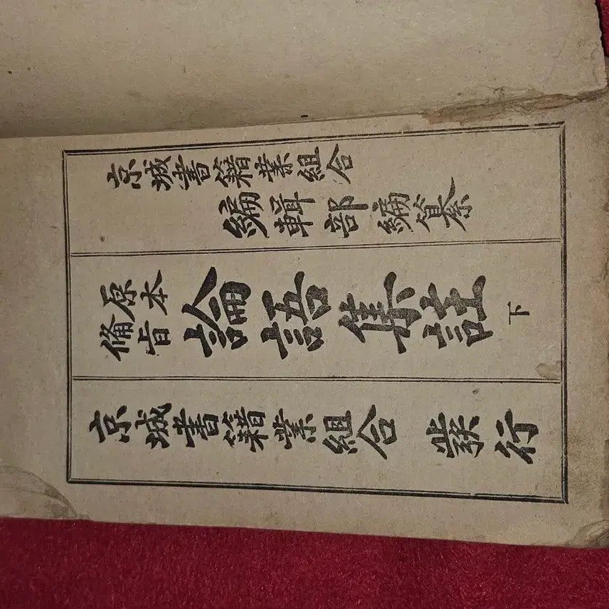 [BUNJANG] Analects of Confucius Annotated (Gyeongsang Edition) - Early 20th Century Korean Printing / 논어집주(하.선장본)