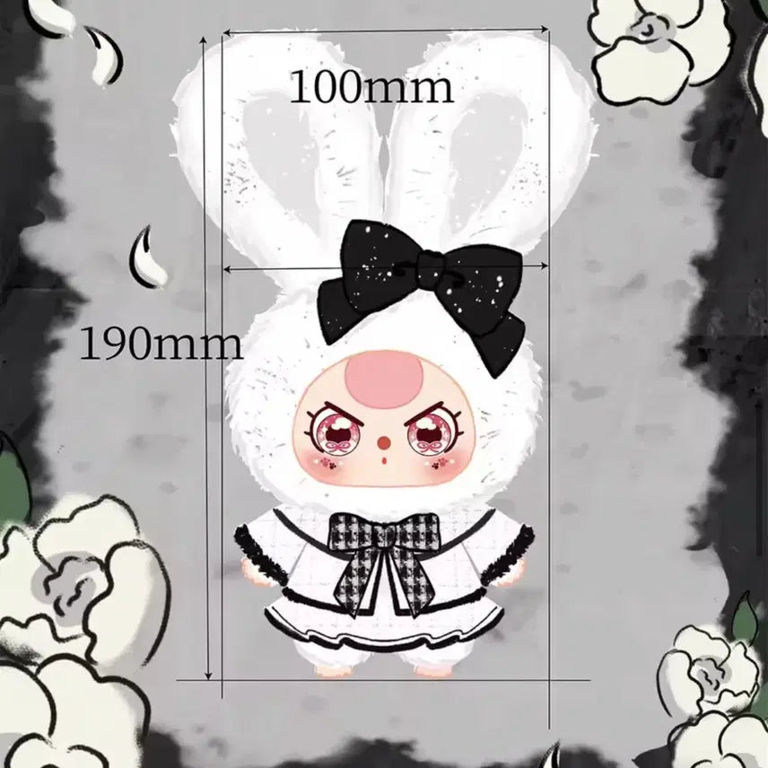 [BUNJANG] Baby3 Black and White Doll (Unsealed) / 베이비쓰리 블랙앤화이트 인형