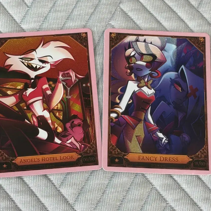 [BUNJANG] Hazbin Hotel Angel Dust &amp; Baggy Foil Card Bundle Set / 해즈빈 호텔 엔젤 찰리,배기 포일 카드 일괄