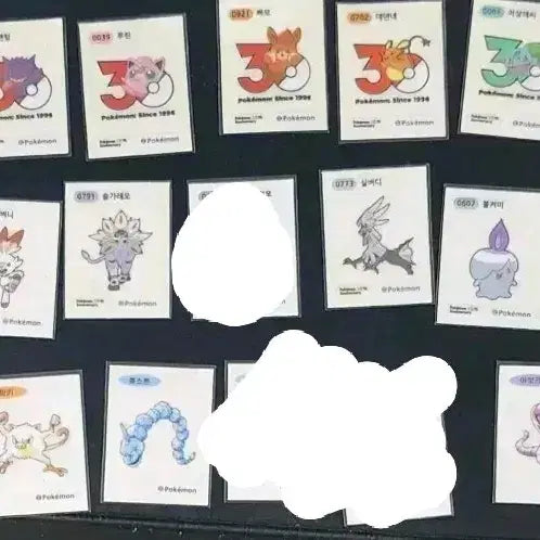 [BUNJANG] Pokemon 30th Anniversary Sticker Collection / 교환/구매) 포켓몬 띠부실 띠부씰 30주년